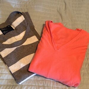 Lot of 2 American Eagle Outfitters lightweight sweaters